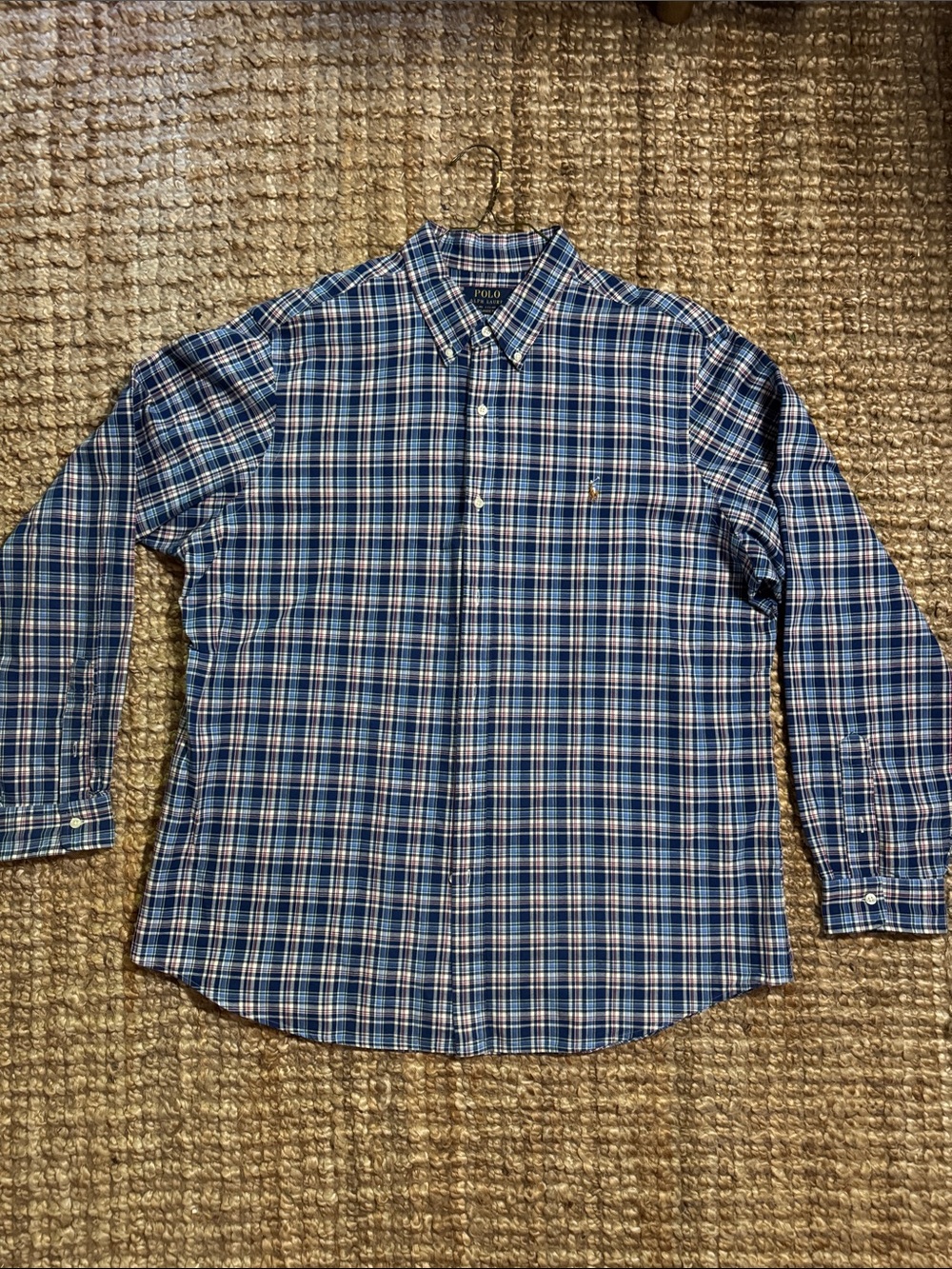 Polo by Ralph Lauren Blue Multi-Check Button-Down Shirt